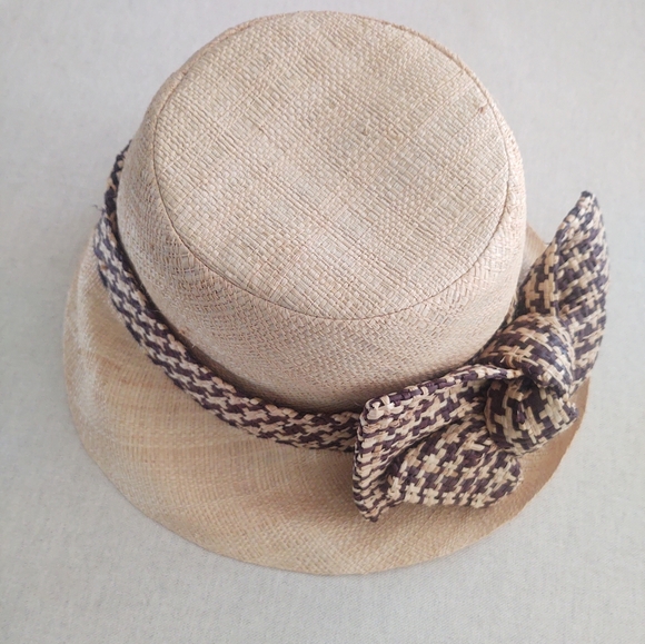 Bow•Accent Bucket-Style HaT~ Made In Madagascar~`• main image 6